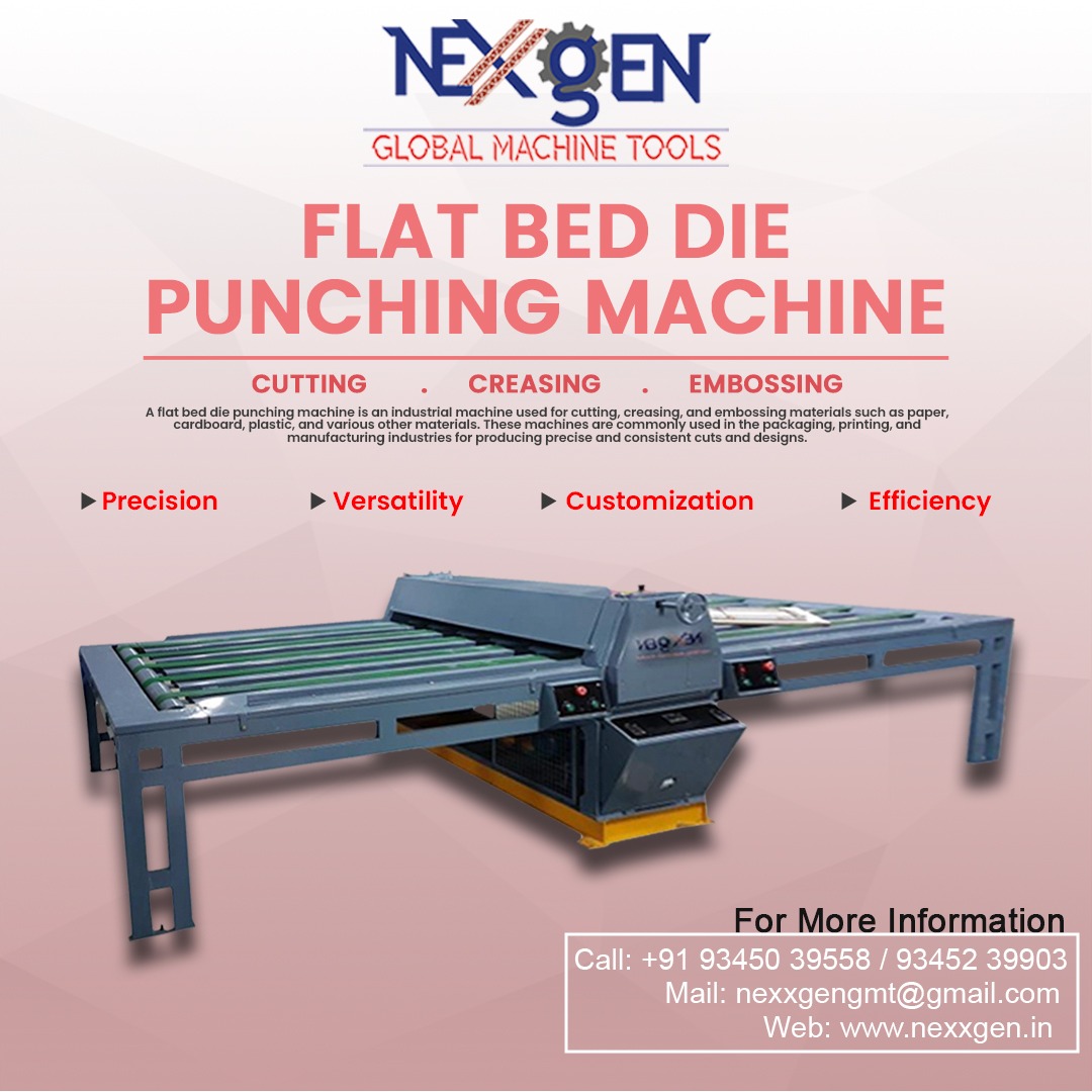 Flat Bed Die Punching Machine